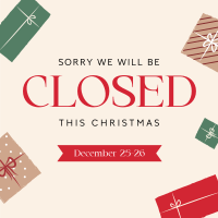 Christmas Closed Holiday Linkedin Post