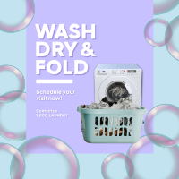 Wash Dry Fold Instagram Post