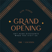 Art Deco Grand Opening Instagram Post Image Preview