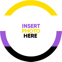 Simple Nonbinary Flag Pinterest Profile Picture Design