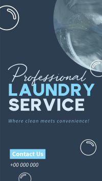 Professional Laundry Service Facebook Story