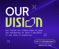 Minimalist Our Vision Facebook Post Image Preview