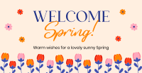 Welcome Spring Greeting Facebook Ad