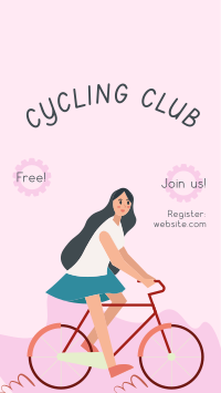 Bike Club Illustration Facebook Story