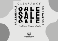 Clearance Sale Postcard Image Preview