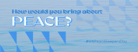 Day of UN Peacekeepers Facebook Cover