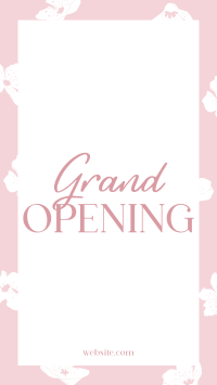 Floral Grand Opening Facebook Story