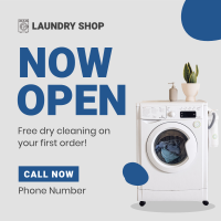 Laundry Shop Opening Instagram Post