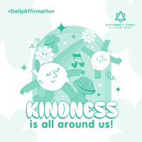 Cute Kindness Everywhere Instagram Post Image Preview