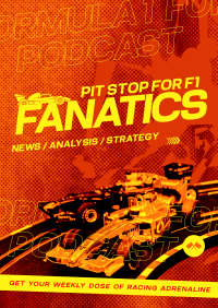 Auto Racing Podcast Poster