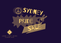 Pride Sale Postcard Design