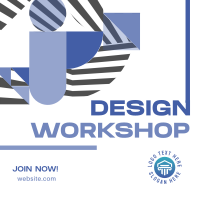 Modern Abstract Design Workshop Instagram Post