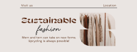 Elegant Minimalist Sustainable Fashion Facebook Cover Design