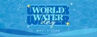 Quirky World Water Day Facebook Cover