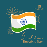 India Day Flag Instagram Post Design