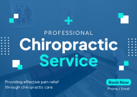 Professional Chiropractor Postcard