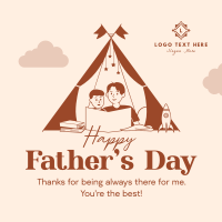 Father & Son Tent Instagram Post