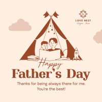 Father & Son Tent Instagram Post Image Preview