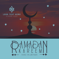 Unique Minimalist Ramadan Instagram Post Design