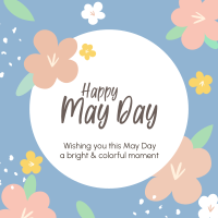 Happy May Day Flowers Instagram Post