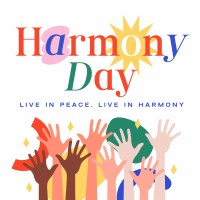 Simple Harmony Day Linkedin Post