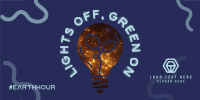 Lights Off Green On Twitter Post Design