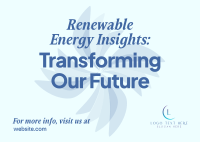 Renewable Energy Seminar Postcard Design