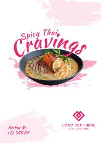 Spicy Thai Cravings Flyer