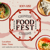 Inky Oriental Food Fest Instagram Post