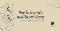 How to keep nails healthy Facebook Ad