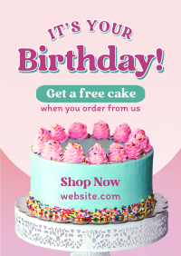 Birthday Cake Promo Flyer