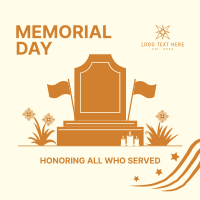 Memorial Day Tombstone Linkedin Post