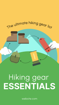 Hiking Gear Essentials Instagram Story