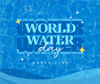 Quirky World Water Day Facebook Post