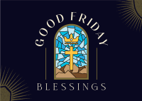 Good Friday Blessings Postcard