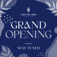 Elegant Leaves Grand Opening Instagram Post