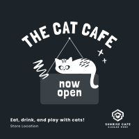 Cat Cafe Open Instagram Post Image Preview