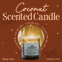 Coconut Scented Candle Instagram Post