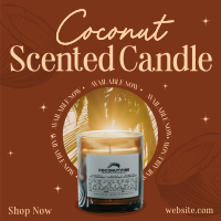 Coconut Scented Candle Instagram Post Design