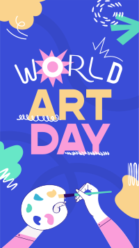 Quirky World Art Day TikTok Video