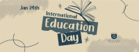 Education Day Awareness Facebook Cover Image Preview