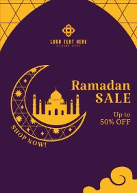 Ramadan Moon Discount Poster