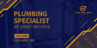 Plumbing Machines Twitter Post Design