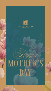 Mother's Day Pink Flowers Facebook Story