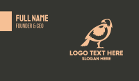 Wild Brown Hawk Business Card Design