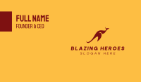 Aussie Red Kangaroo Business Card Image Preview