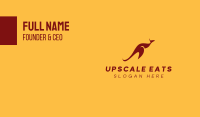 Aussie Red Kangaroo Business Card Image Preview