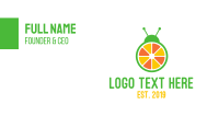 Green And Orange Business Card example 3