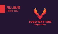 Deer Head Business Card example 1