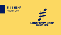 Music Business Card example 2